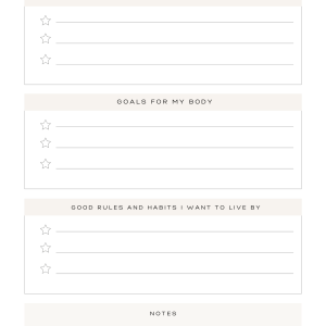 Self-Care Planner